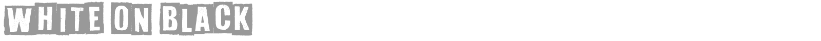 White On Black font preview